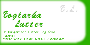 boglarka lutter business card