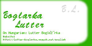 boglarka lutter business card